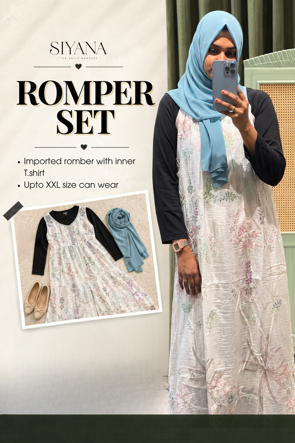 Romper with Inner T-shirt
