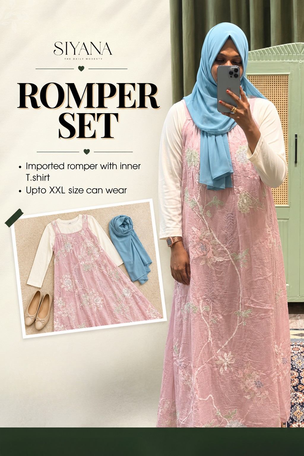 Romper with Inner T-shirt