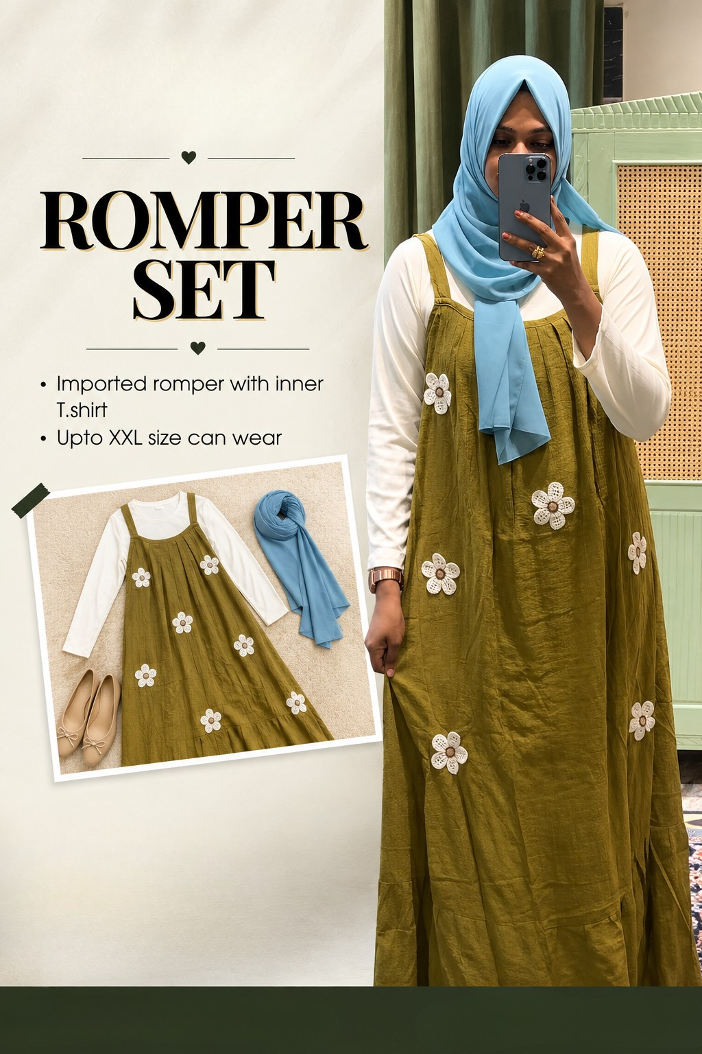 Romper with Inner T-shirt