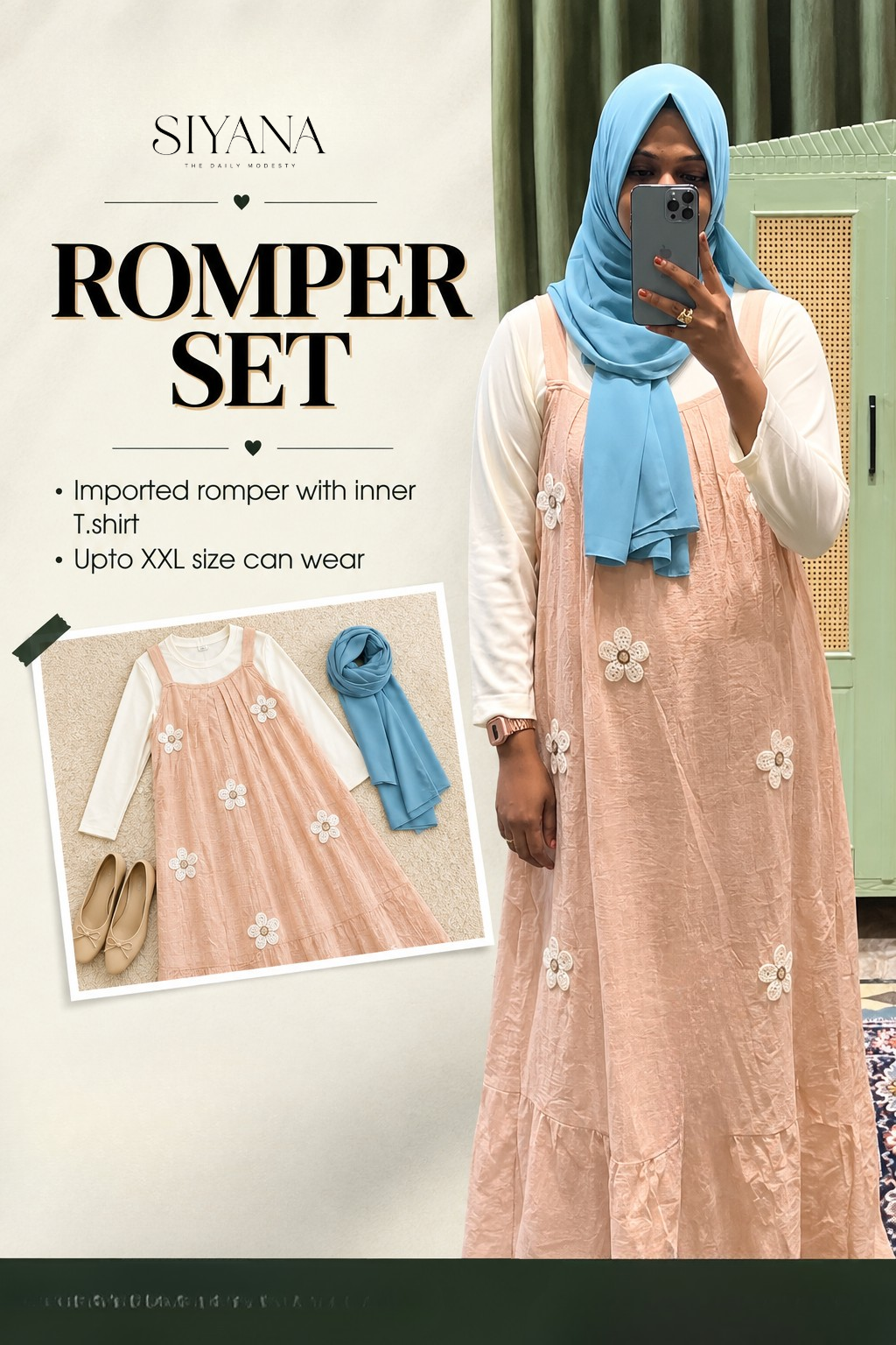 Romper with Inner T-shirt